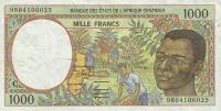Gallery image for Central African States p102Ce: 1000 Francs